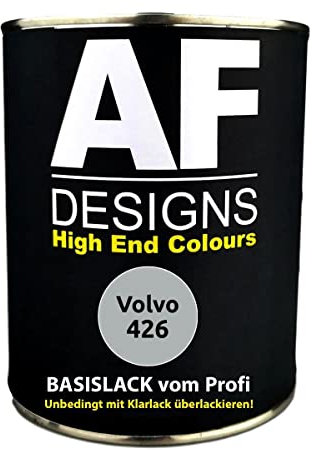 Alex Flittner Designs 1L Autolack für Volvo 426 Silver Metallic Autolack Spritzfertig