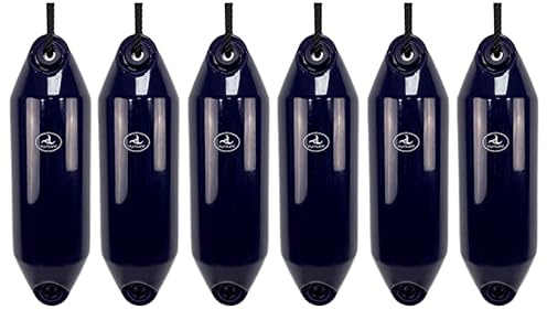 Hurricane Fenders Original Series Boat Fender PM02 48cm x 14cm (19 x 5) - Navy Blue - Pack Of Six