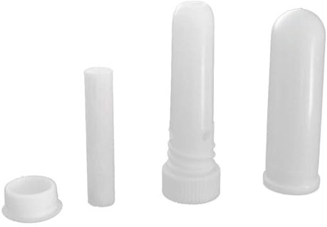 Domisyee Ätherische Öl Riechstifte - Nachfüllbarer Inhalierstift für die Nase - Nase Inhalator Röhren mit Docht für DIY Aromatherapie, Riechtraining und Duftge