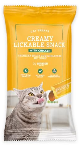 by Amazon Leckbarer Snack für Katzen, Huhn, 5 x 15 g, 75 g