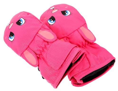 KITANDOVE 1paar Mädchen Winterhandschuhe wasserdichte Fäustlinge Für Ski Und Outdoor-aktivitäten Bequeme Und rutschfeste Winterhandschuhe Für Mädchen Und Jungen Warm Und Langlebig