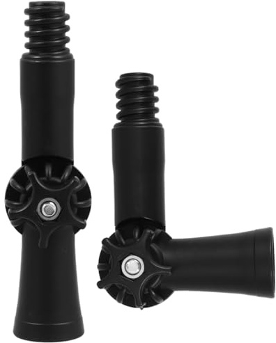 Healeved 2 Stück Verstellbarer 360° Gelenkadapter Für Wischmopp Und Besen Mit Amerikanischem 18 Mm Gewinde Universeller Mop Zubehör Aus Robustem Abs Für Haushalt Und Reinigung