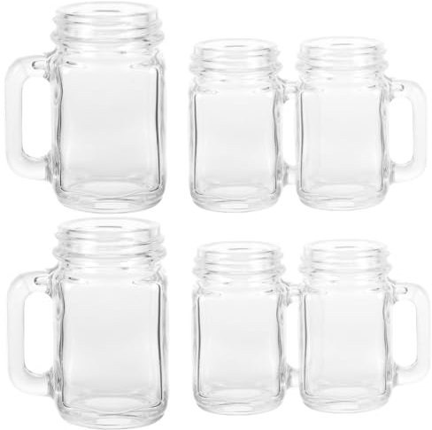 PHENOFICE 6piezas Mini Jarras De Para Copas De Para Bebidas Tazas De Cerveza Vintage