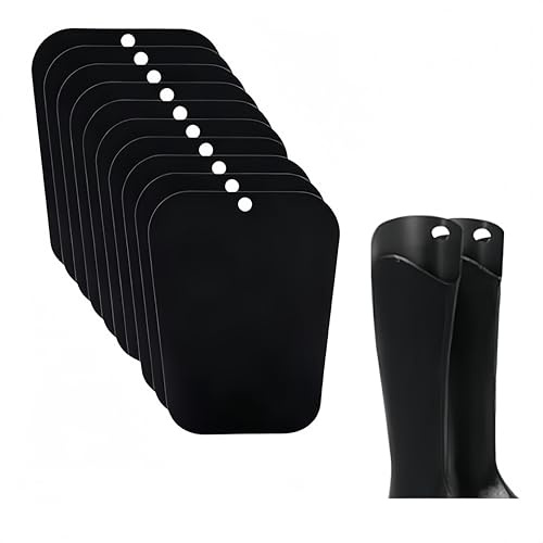 Naisfei 10 inserti a forma di stivali, 10 pollici, inserti sagomati per stivali, in plastica, colore nero, supporto per stivali, alto supporto per stivali e stivali, Nero , 10in