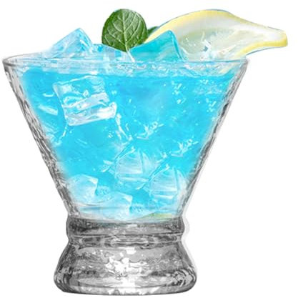 Tazas para beber Margarita, tazas de cóctel pequeñas, Copas de Margarita de 200 ml | Vaso de diseño sin asa para discoteca, hogar, bar, café y reunión familiar