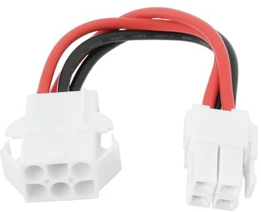 VGOL 1pc 12V PSU Power Cable Adapter 6 Pin to 4 Pin 14AWG Car Radio Power Cable Compatible with ICOM Compatible with Kenwood Compatible with Yaesu Radio PS85 PS125 PS30 (17cm)