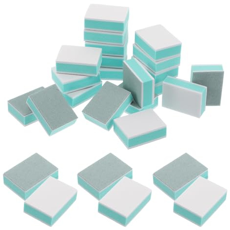 FRCOLOR 50 Stück Kleiner Nagelpolierblock Schwamm Nagelpufferblock Elastischer Maniküre Würfel Für Naturnägel Nagelpflege Unterwegs Ergonomisch Und Schonend