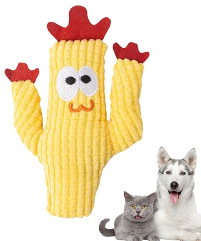 Jouets à mâcher pour chats - Jouet cactus à l'herbe à chat | Adorable jouet en peluche réaliste compact résistant aux rongeurs pour l'enrichissement exercice apaisant pour chat lors de la dentition