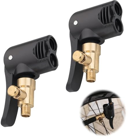 LPZMPZ 2 stycken franska ventiladaptrar bilventil spakkontakter mässing adapter fransk ventil till bil, luftchuck, Presta ventiladapter för bilar, cyklar, motorcyklar