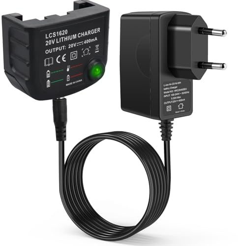 LCS1620 Replacement Charger Compatible with Black & Decker, 18V/20V Lithium Battery Charger for BL2018 BL2018-XJ BL1518 BL1514 LBXR20-OPE LBXR20 LB20 LBX20 LBX4020 LBXR2020-OLBPE 2X4022 0 US