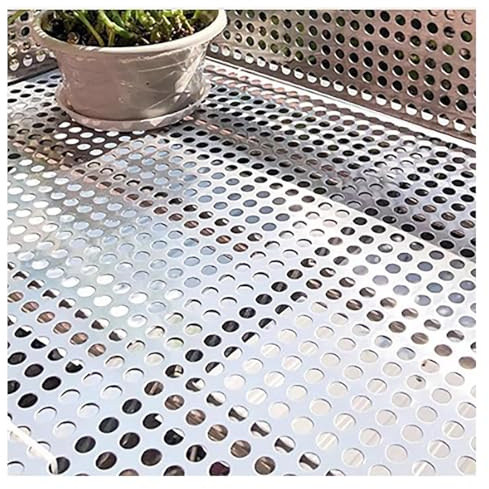 304 runde Lochplatten, Metallgitter, für Balkon, Geländer, Terrasse, Dekoration, Schutz (40 x 120 cm)