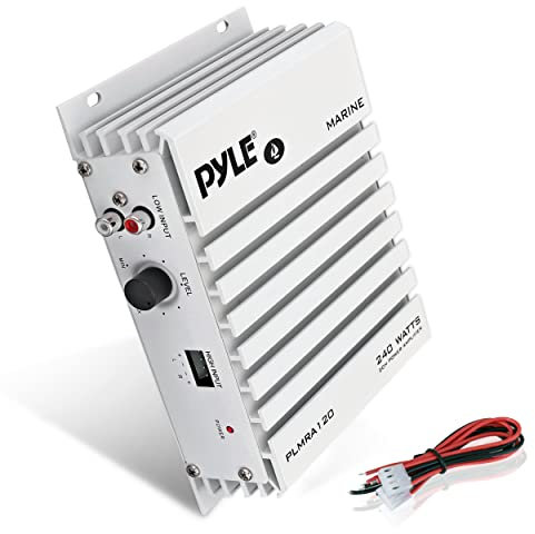 Pyle PLMRA120 - Amplificatore a 2 canali, impermeabile, da 240 W, colore: Argento