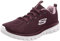 Skechers Women's Graceful Get Connected Sneaker, Wine Mesh/ Lavender Trim, 8 UK