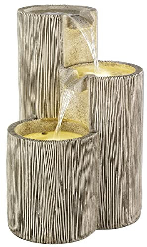 Kaemingk LED Polyresin 3 Column Fountain