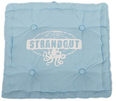 Strandgut07 Sitzkissen, 40 x 40 cm, Hellblau