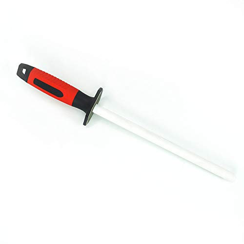 Sharpening Rod Sharpening Bar, 2 in 1 Diamomd/Ceramic (Grit 400/1000) Knife Sharpener for Coarse/Fine Honing 35cm