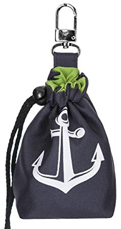 millybo Leckerlitasche Futterbeutel Futtertasche für Hunde Leckerlies Leckerlibeutel Snack Bag Tasche fürs Training (dunkelblau)