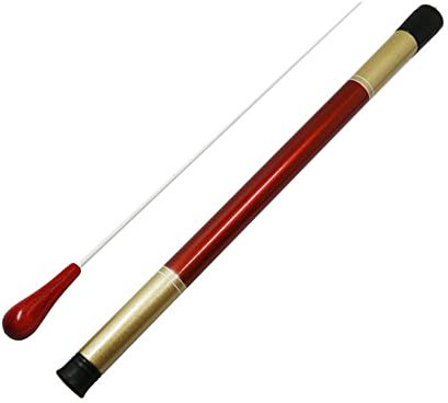 Musikdirigent Taktstock,Professioneller Taktstock mit Holzgriff,Musikkapelle Dirigierende Schlagstock mit Schlauchhülle für Chor Sinfoniekonzert