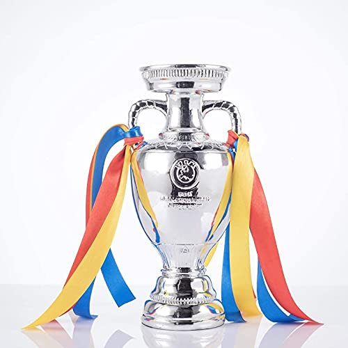 LICHUXIN Fußball-Trophäen, Harz-Replika-Trophäen Der Fußball-Europameisterschaft, Trophäen des Europameister-Pokals Mit Luftschlangen, Dekorative Souvenirs Und Sammlerstücke Für Den Fußballsport,60cm