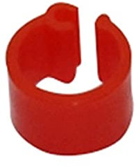 200 stücke Bird Training Fußring Innendurchmesser 6mm Identifikation Ring Eröffnung Taubenfußring Vogelbedarf, rot