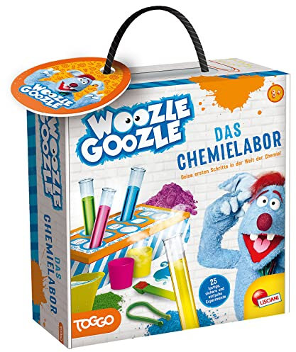 Lisciani - WOOZLE GOOZLE - DAS Chemielabor - Chemie-Labor-Set Für Kinder ab 8 Jahren - Experimentierset für Anfänger - Ideale Einführung in die Chemie für Kinder - Bildungsspiel