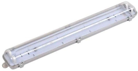 SILAMP Réglette étanche double pour tube LED T8 60cm IP65 (boitier vide)