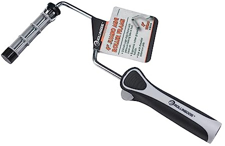 ROLLINGDOG 4 Inch Mini Roller Frame – 3/4 Inch Core | Pressure-locking tabs hold roller covers securely, for compatible mini roller sleeves