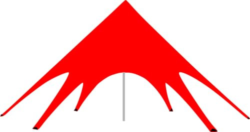 Star Tent Economy Range,Budget Friendly- large Including Canopy Fabric wide telescopic outdoor events (Cherry Red, Star Tent 14M)