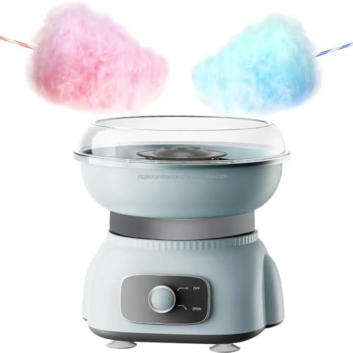 Machine à barbe à papa domestique DIY, petite machine à bonbons rétro vintage, support automatique électrique diverses sources de sucre, production en trois secondes, pour les fêtes de famille et le
