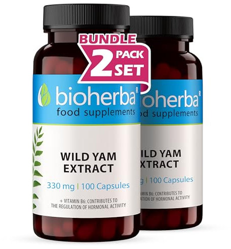 Wild Yam 330 mg – 200 Capsules | Traditional Herbal Supplement for Women’s Wellness and Monthly Balance by BIOHERBA