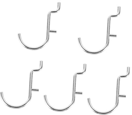 iplusmile 5pcs Pegboard Hooks u Shape Peg Hook Heavy Duty Wall Outdoor Key Wall Mounted Display Rack