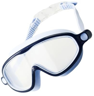 Generisch Gafas de natación para niños | Gafas de natación de silicona para niños | Gafas de buceo impermeables con transparente de gran angular para y niñas en la piscina al aire libre y