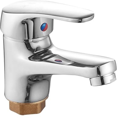 Wasserhahn Bad Mit Zugstange, Waschbecken Armatur Einhebelmischer Chrom Keramikkartusche Wassersparend Für Bad GästeWC Wohnmobil RV Wohnwagen Gewerbe Küche Einfache Montage
