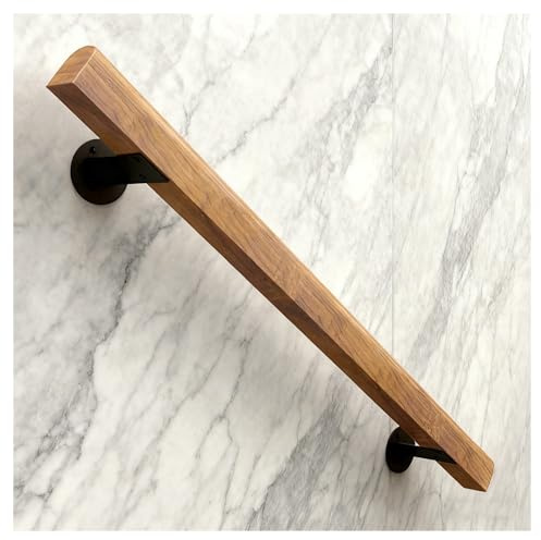 Corrimano regolabile per scale in legno, montaggio a parete, ringhiera antiscivolo per scale interne/esterne, giardino, loft, ponti, protezione di sicurezza per asilo (2 x 90 cm)