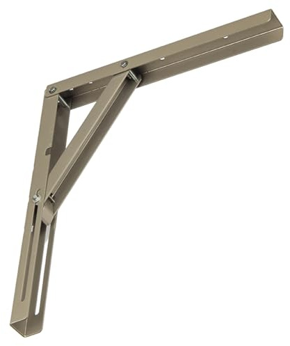 cyclingcolors 1x Equerre étagère console pliante murale rabattable escamotable bras 300 mm table tablette appoint meuble support 50 Kg, satiné