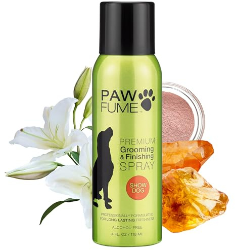PAWFUME Dog Perfume Spray Long Lasting Scent for Grooming, Show Dog, 1-Pack – Keep Your Pup Fresh All Day – Hypoallergenic, Alcohol-Free, Detangling Formula – Moisturizing Pet Cologne Spray for Dogs