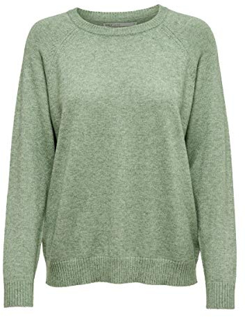 Only Onllesly Kings L/s Pullover Knt Noos suéter, Multicolor (BasilW Melange), X-Small para Mujer