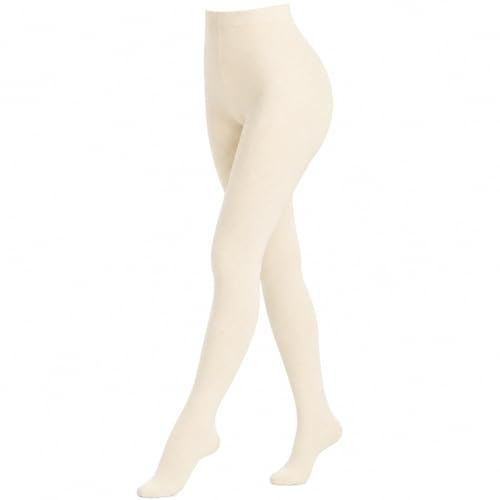 Weri Spezials Damenstrumpfhose Uni Glatte Blickdicht, Baumwolle in mehreren modernen Farben.