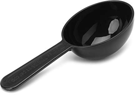 WOWOWO Plastic Food Spoon Convenient Coffee Scoop 7g Baking Spoons Powder Drinkware Tools,Black,Dimensions: 3.8x9.5cm