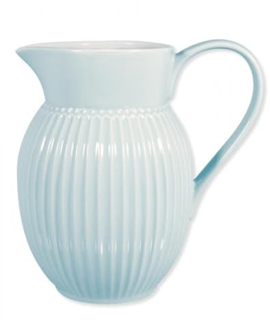 GREENGATE Dekorativer Krug mit hellblauem ALICE-Porzellangriff L 1,5 H 18,5x13,5 cm