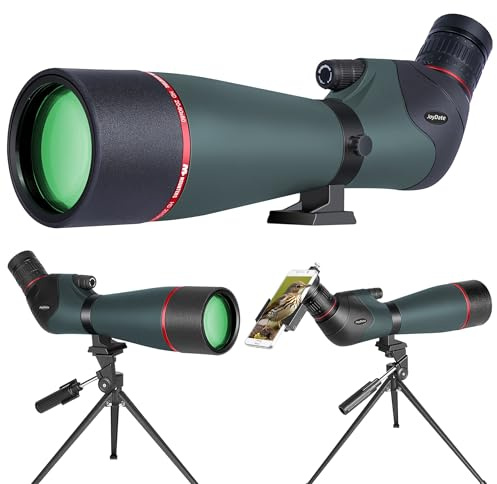 20-60x80 HD Spektiv für Zielschießen und Wildtierbeobachtung - BAK4 wasserdicht Spektiv mit Stativ, aktualisierte Smartphone-Ha