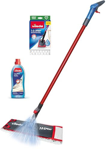 1-2- Spray Starter Pack Balai Vaporisateur + nettoyant prêt à l'emploi + Recharge