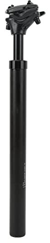 Tissting Fahrrad Sattelstütze Gefedert 30,9mm Durchmesser Schwarz Aluminiumlegierung Fahrrad Federsattelstütze 400mm Lange Stoßdämpfende Sattelstange für E-Bike MTB