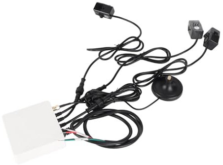 Monitor di Energia Per Casa Intelligente con Contatore di Energia ZigBee Trifase a 4 Fili E Trasformatore di Corrente con Pinza Amperometrica, 3 Sensori di Livello del Circuito 80a, Monitoraggio Dell'