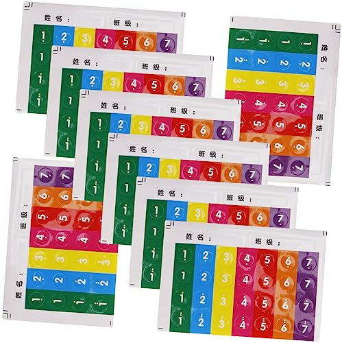 BESTonZON 8stücke Panflöten-tonleiteraufkleber Musiknotenaufkleber Für Panflöte Percussion-musikinstrumententeile Musikinstrumentenzubehör Panflötenzubehör Panflötennotenaufkleber