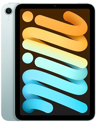 Apple iPad Mini (A17 Pro): Pantalla Liquid Retina de 8,3 Pulgadas, 128 GB, Wi Fi 6E, cámaras Frontal y Trasera de 12 Mpx, Touch ID, autonomía para un día Entero – Azul