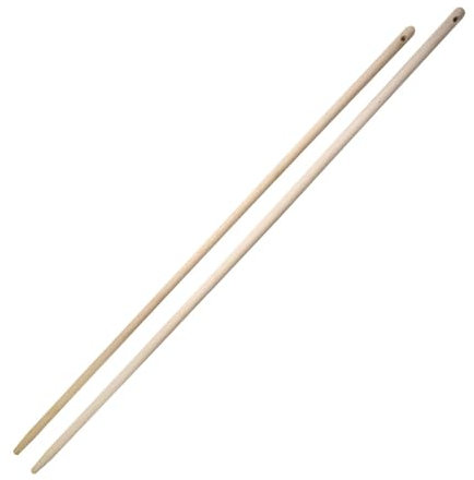 4 Stück Hygoclean Besenstiel | Holz, natur, L: 150cm, Kerndurchmesser: 2,8cm, Besenstiel, Teleskopstiel, Holzstiel