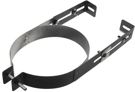Yardenfun Stainless Steel Chimney Pipe Bracket Pipe Holder for Wall Mount Support Leakproof Seal Easy Installation