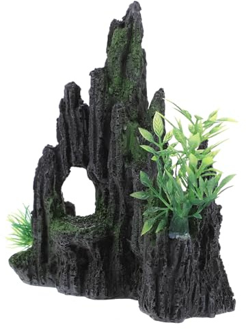 Toddmomy 1pièce Ornement De pour Aquarium Décoration Résine Artificielle pour Accessoire De Tank pour Poissons Eau Douce Et Faux Chic Et Réaliste