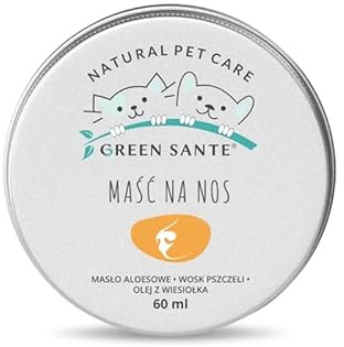 Green Sante Natürlicher Nasenbalsam für Hunde & Katzen – 60 ml – Sanfte Pflege & Schutz vor Kälte, Wind & Sonne – Mit Aloe Vera, Shea Butter & Bienenwachs